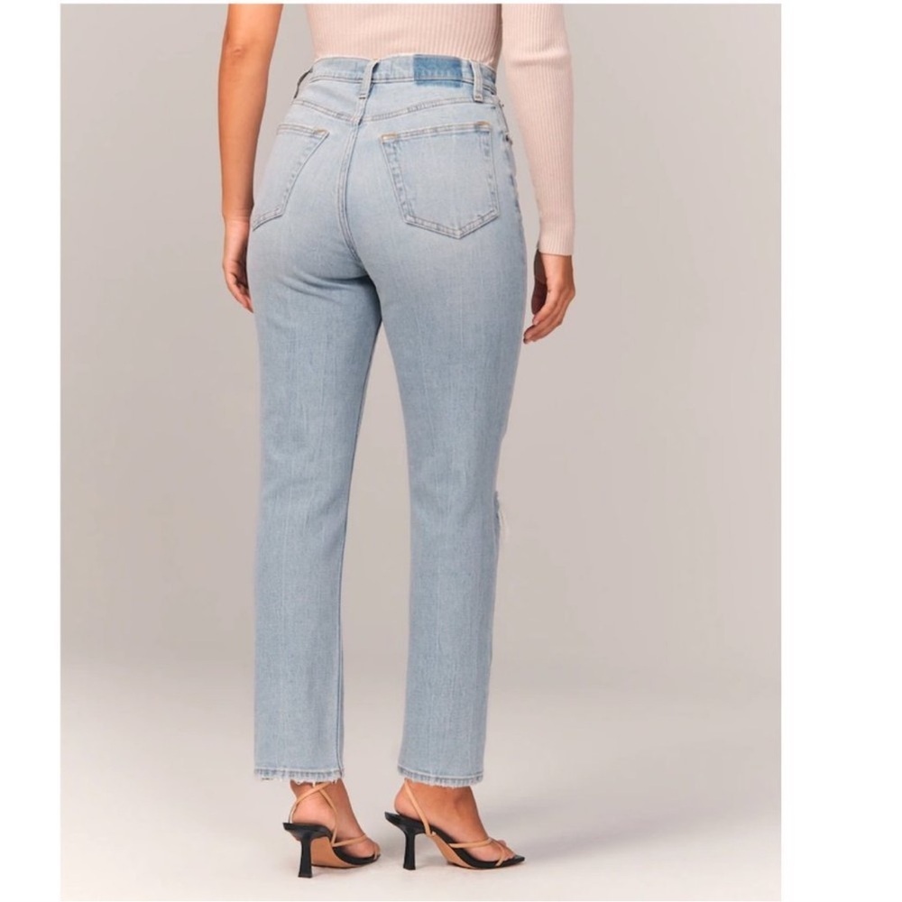 Abercrombie Curve Love Ankle Straight Ultra High … - image 8